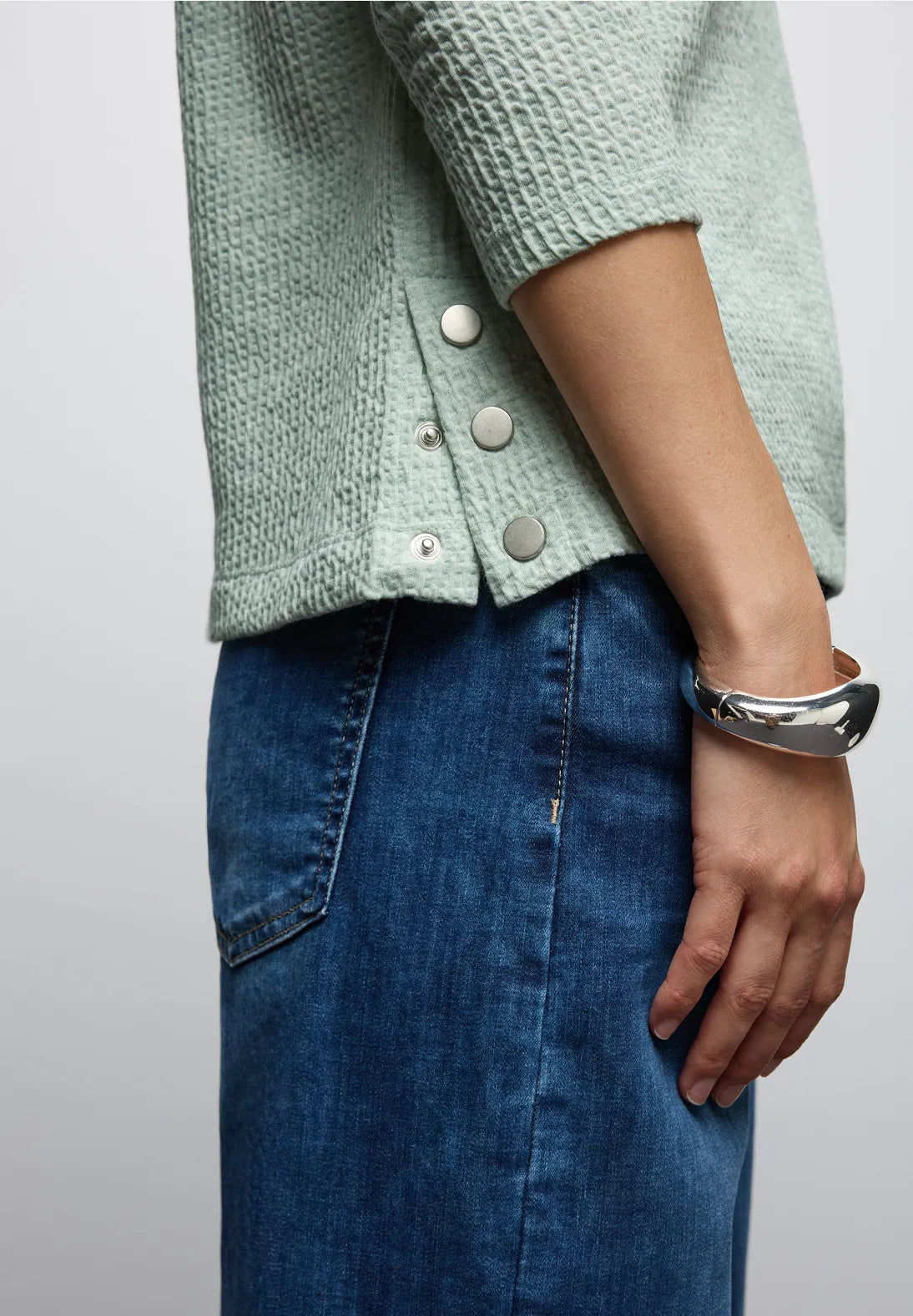 Street One 324019 Structure Shirt With Buttons At Side