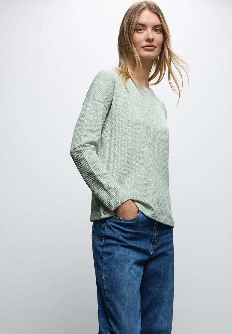 Street One 324019 Structure Shirt With Buttons At Side