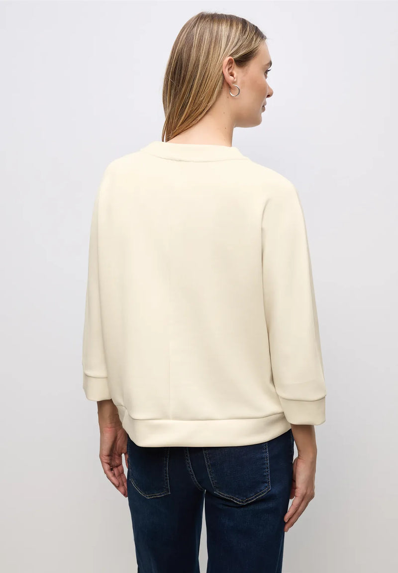 Street One 324025 Silk Look Shirt With Zipper