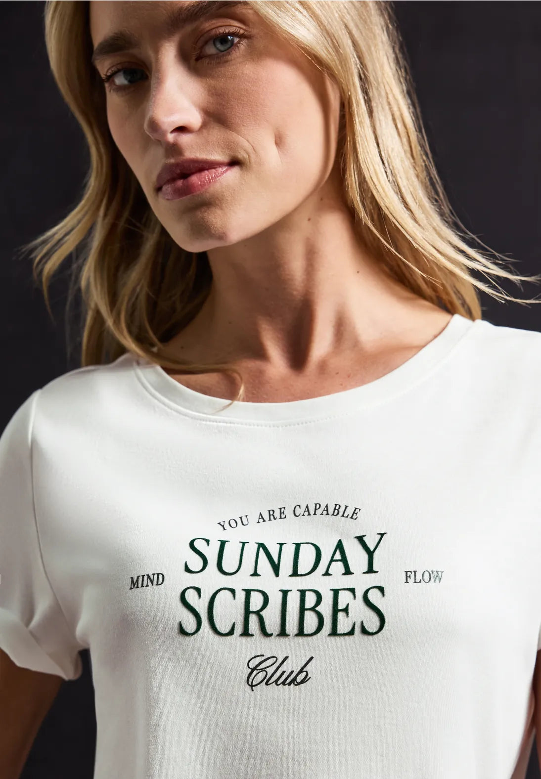 Street One 324042 Interlock Shirt W.Flock Wording