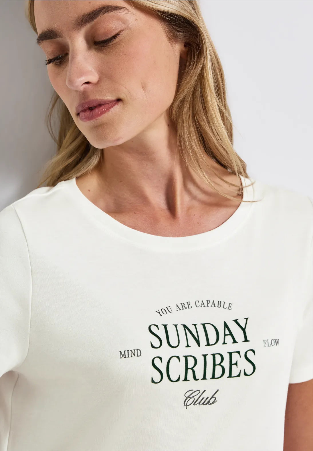 Street One 324042 Interlock Shirt W.Flock Wording