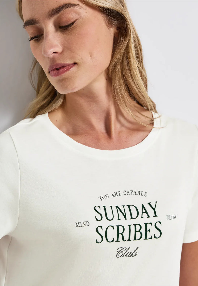 Street One 324042 Interlock Shirt W.Flock Wording