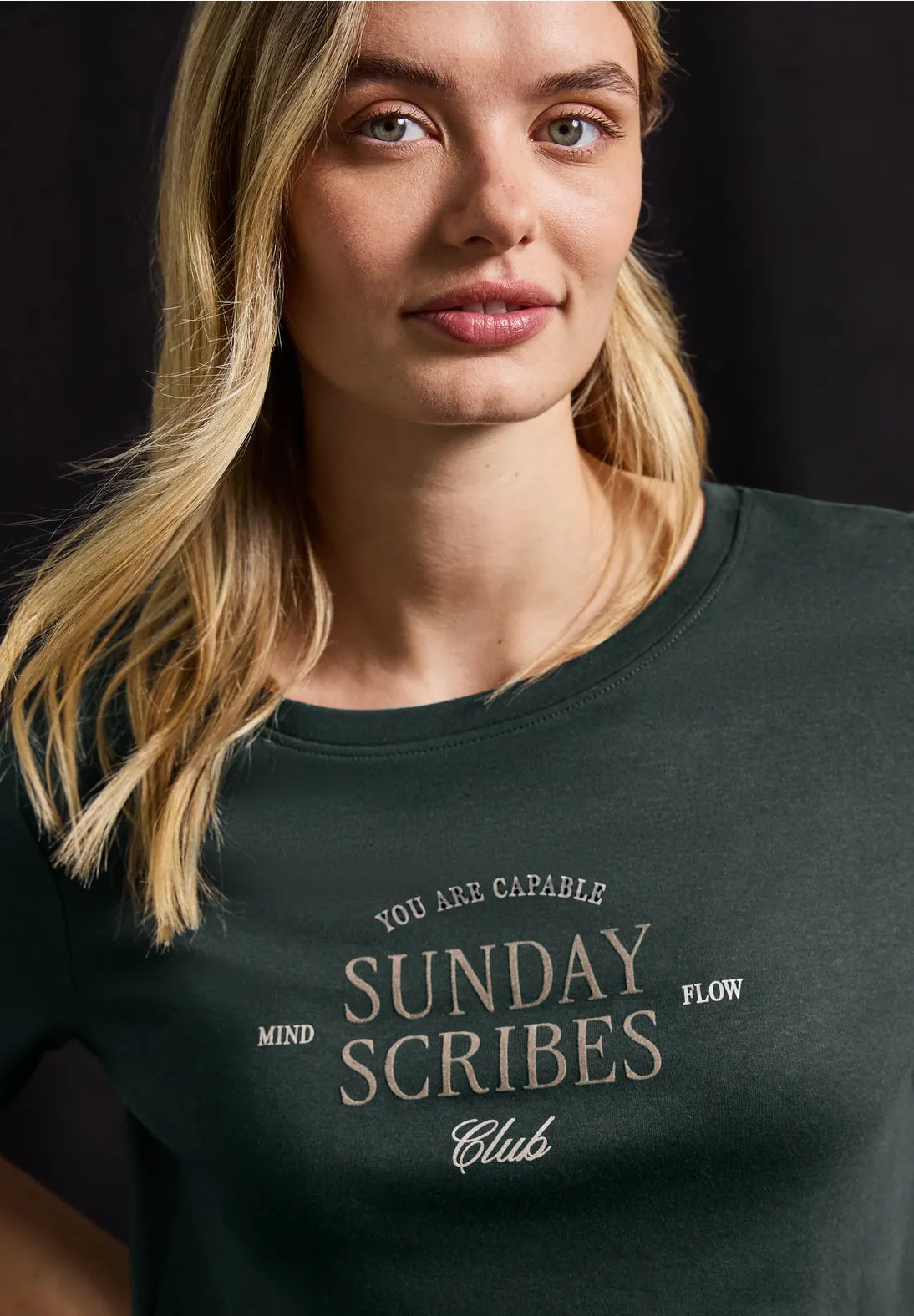 Street One 324042 Interlock Shirt W.Flock Wording