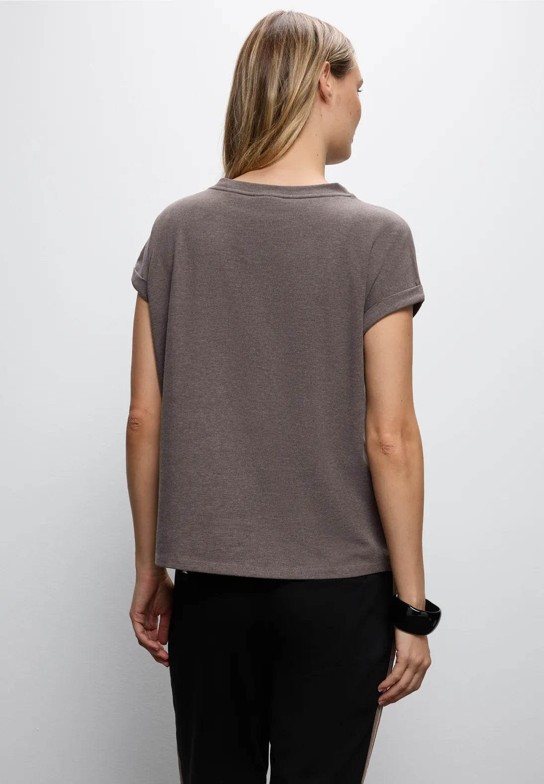 Street One 324043 Soft Shirt With Bouclé Wording