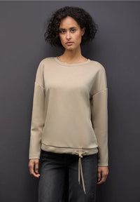 Street One 324173 Silk Look Shirt W.Draw String