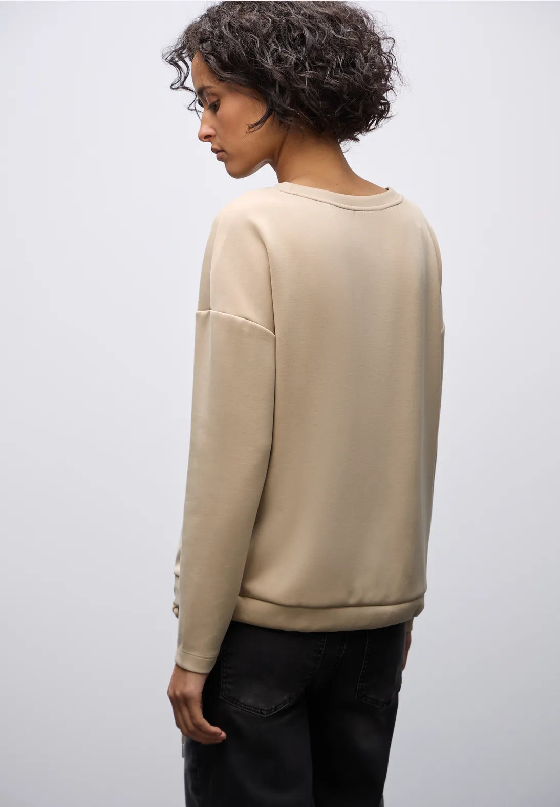 Street One 324173 Silk Look Shirt W.Draw String