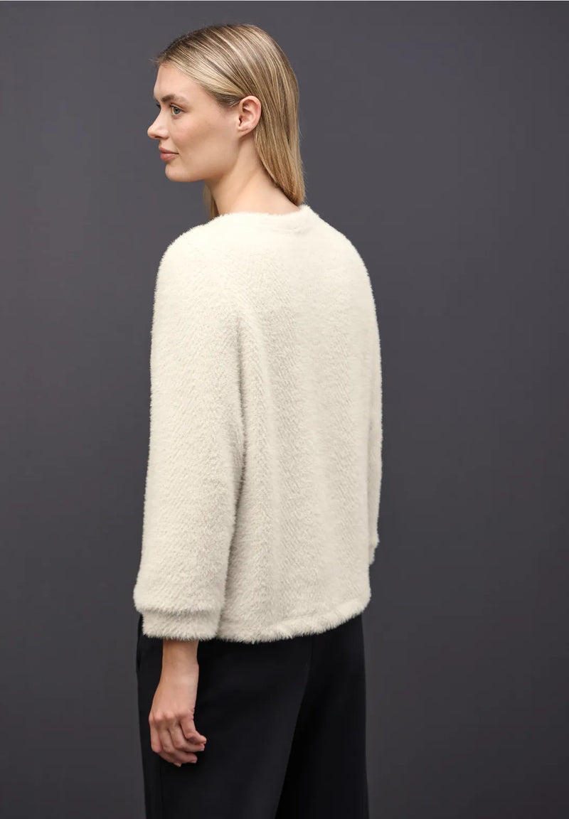 Street One 324282 Heavy Fluffy Shiny Zig-Zag Shirt