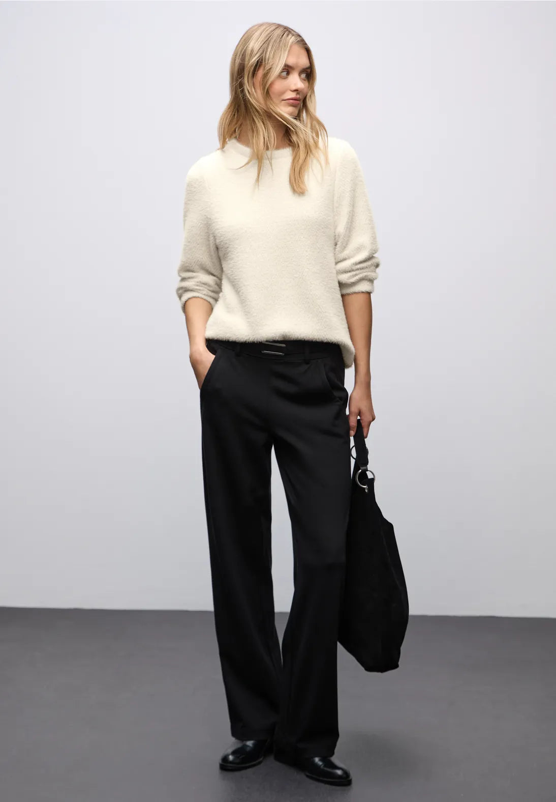 Street One 324282 Heavy Fluffy Shiny Zig-Zag Shirt