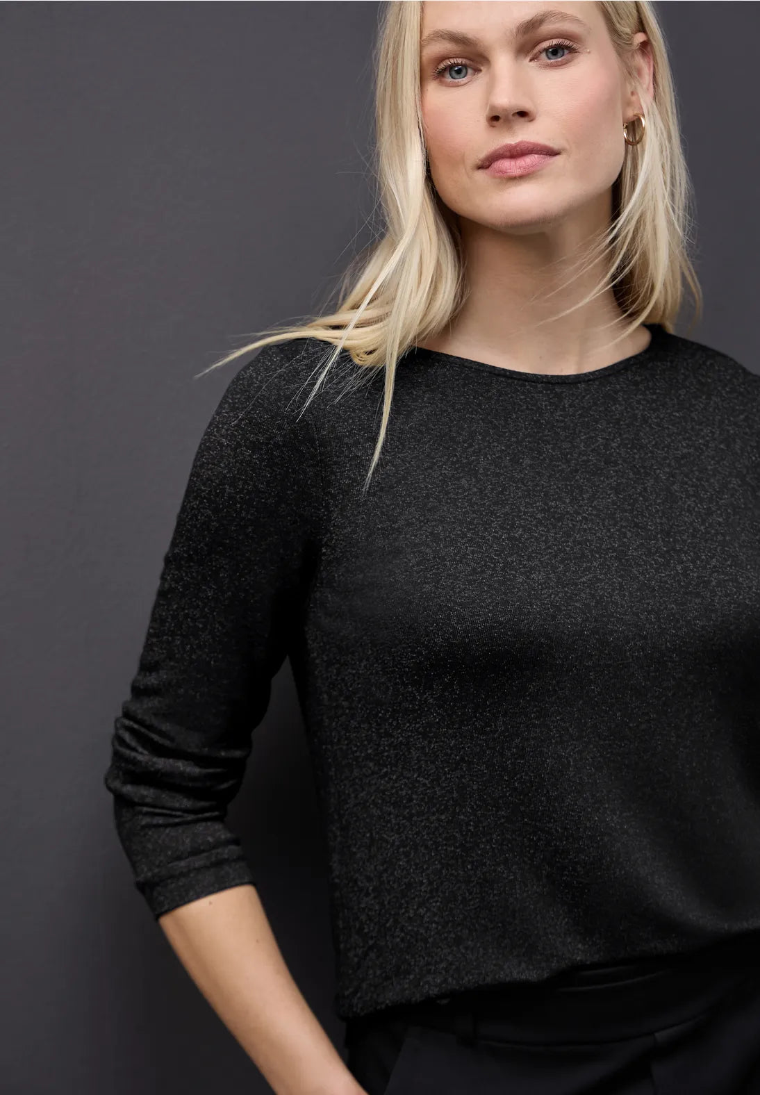 Street One 324291 Fine Shiny Knit Look Shirt