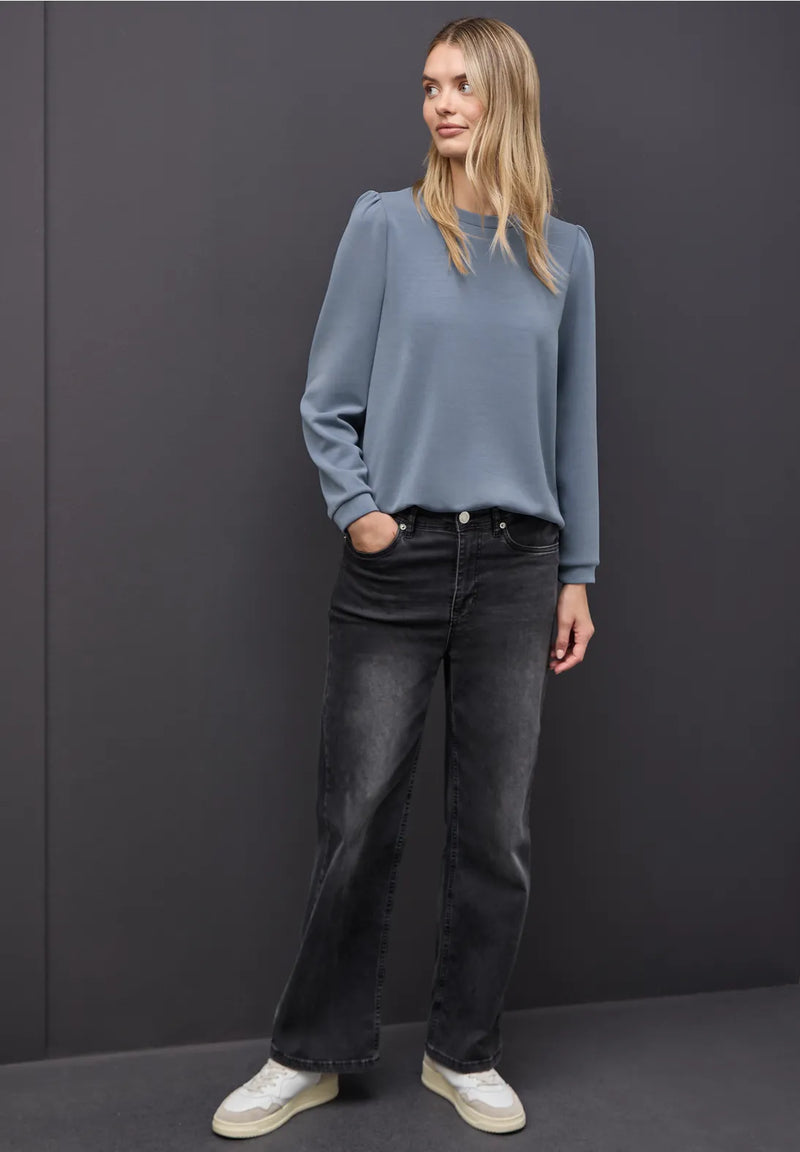 Street One 324297 Silk Look Shirt With Draw String