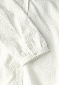 Street One 345973 Seersucker Buttoned Splitneck