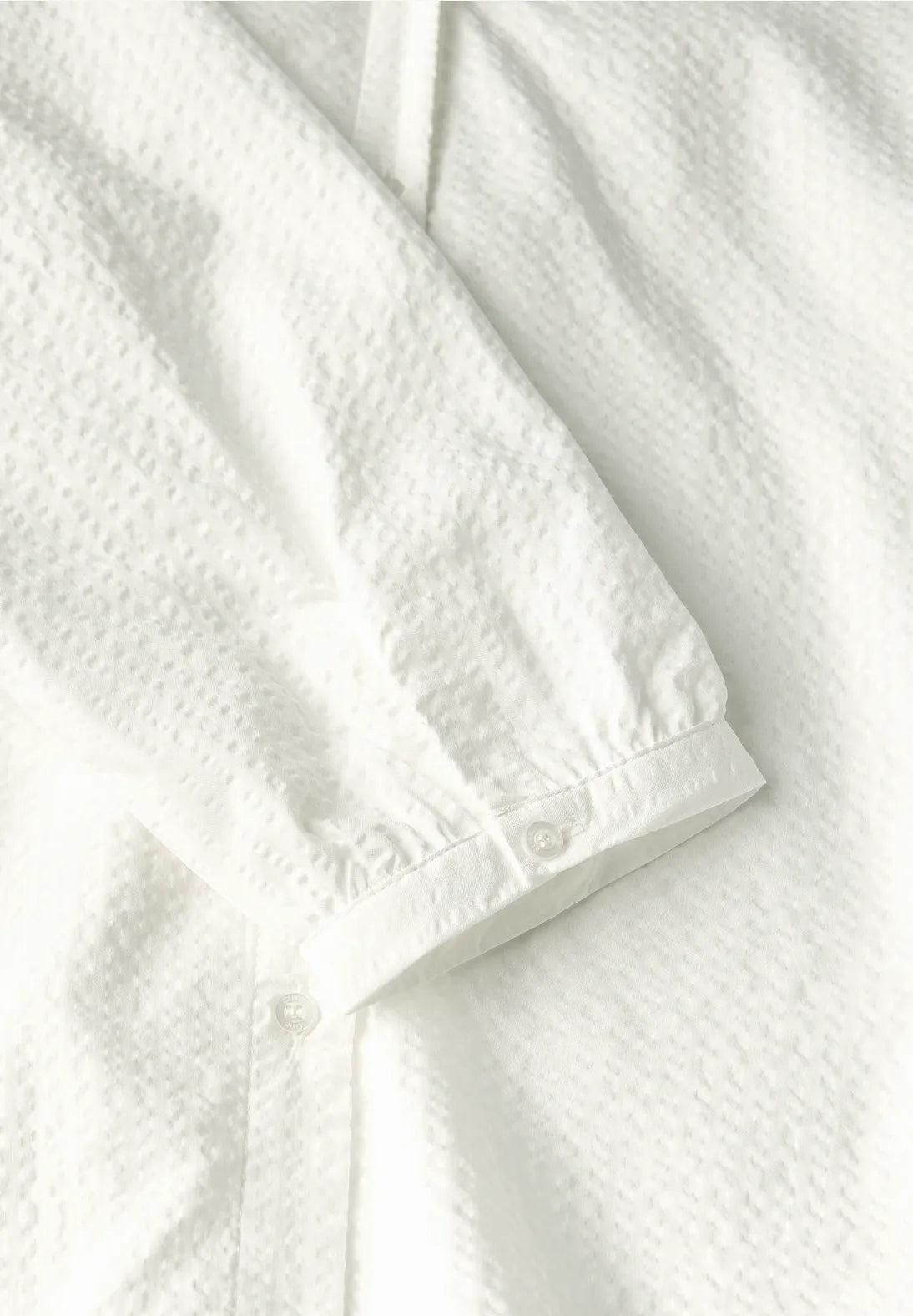 Street One 345973 Seersucker Buttoned Splitneck