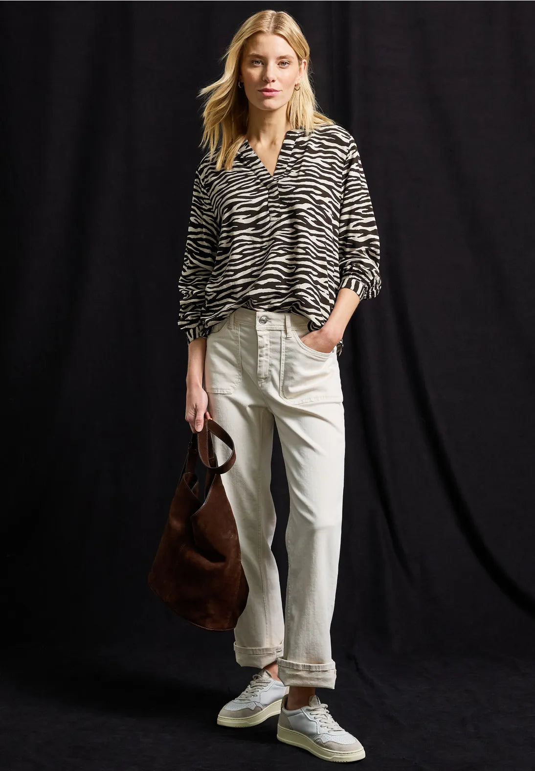 Street One 346047 Splitneck Tunic Blouse