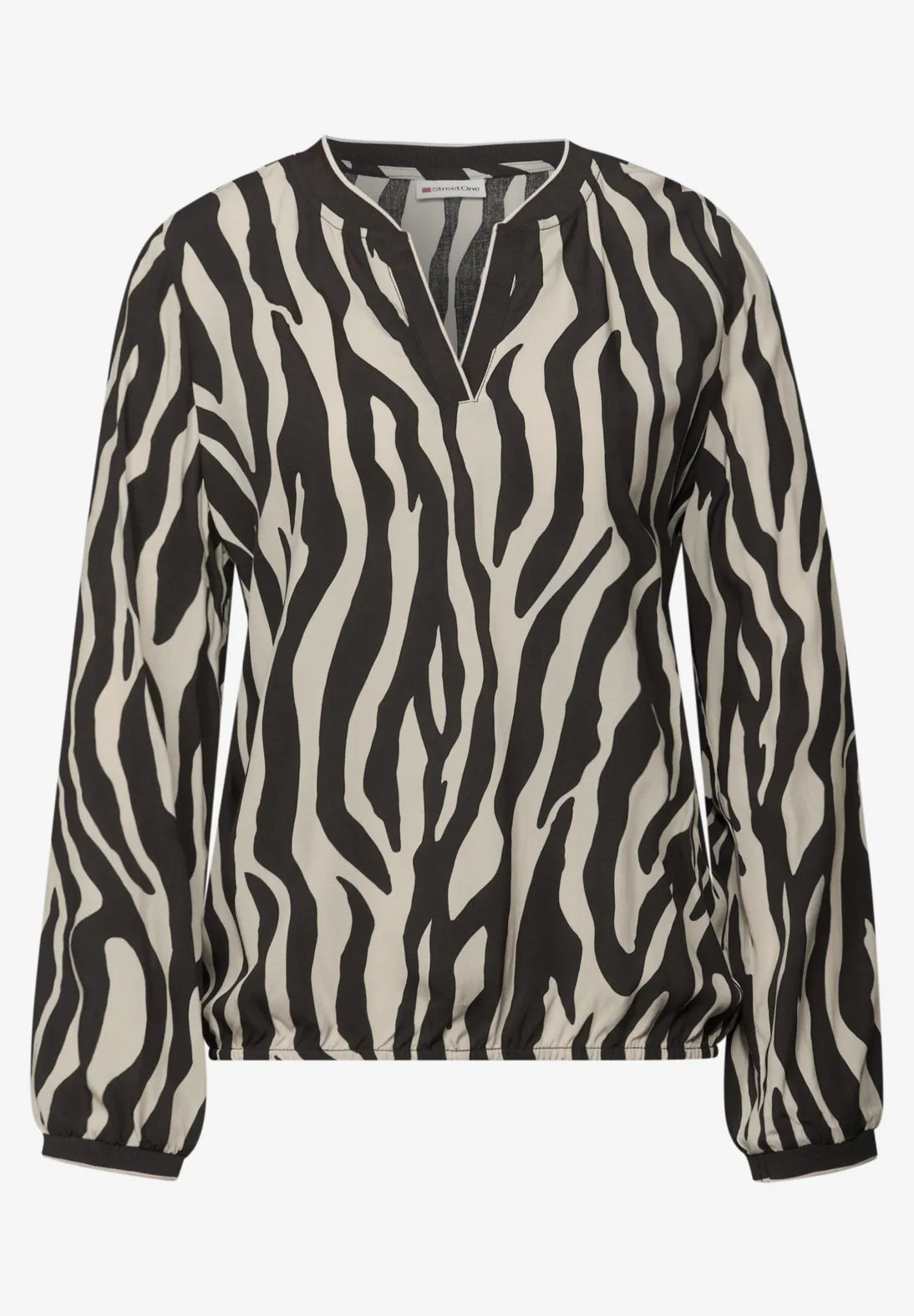 Street One 346048 Tunic Blouse W Elastic Tape De