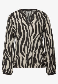 Street One 346048 Tunic Blouse W Elastic Tape De