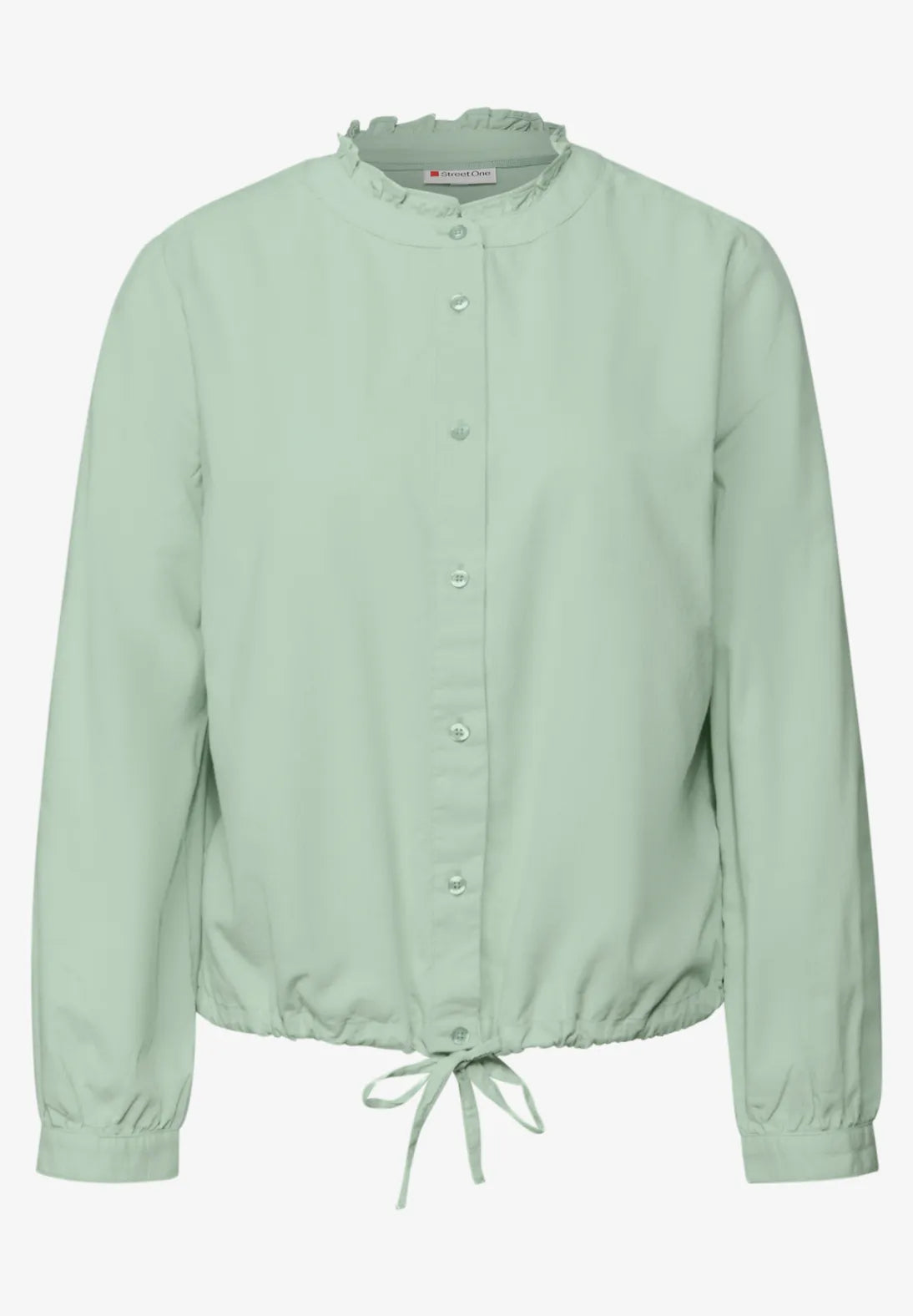 Street One 346050 Corduroy Blouse W Gathered Hem