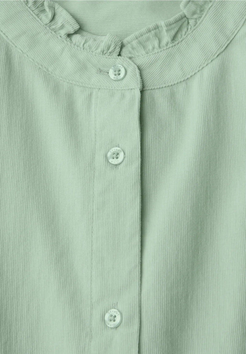 Street One 346050 Corduroy Blouse W Gathered Hem