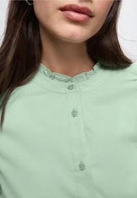 Street One 346050 Corduroy Blouse W Gathered Hem