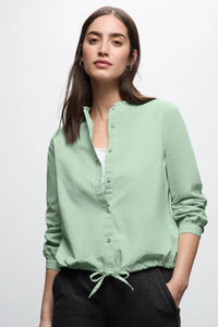 Street One 346050 Corduroy Blouse W Gathered Hem