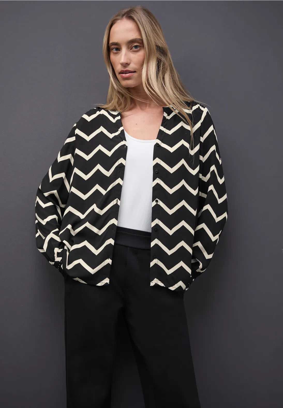 Street One 346159 Tunicblouse With Stud Details AOP