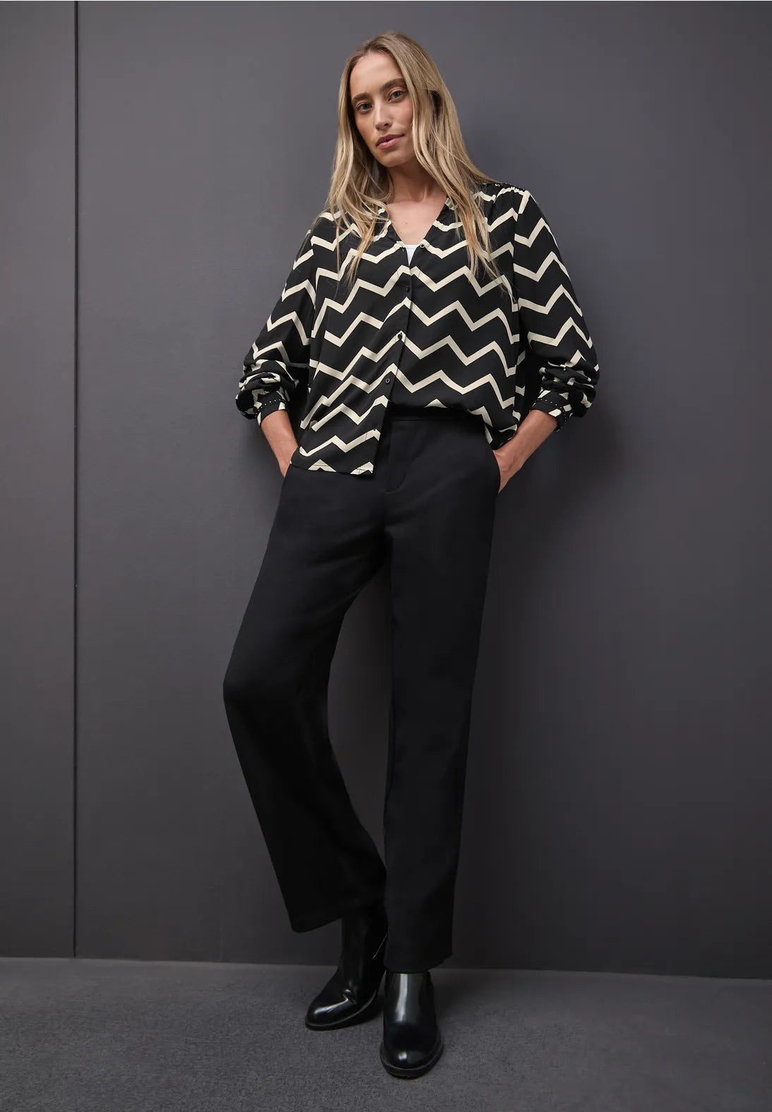 Street One 346159 Tunicblouse With Stud Details AOP