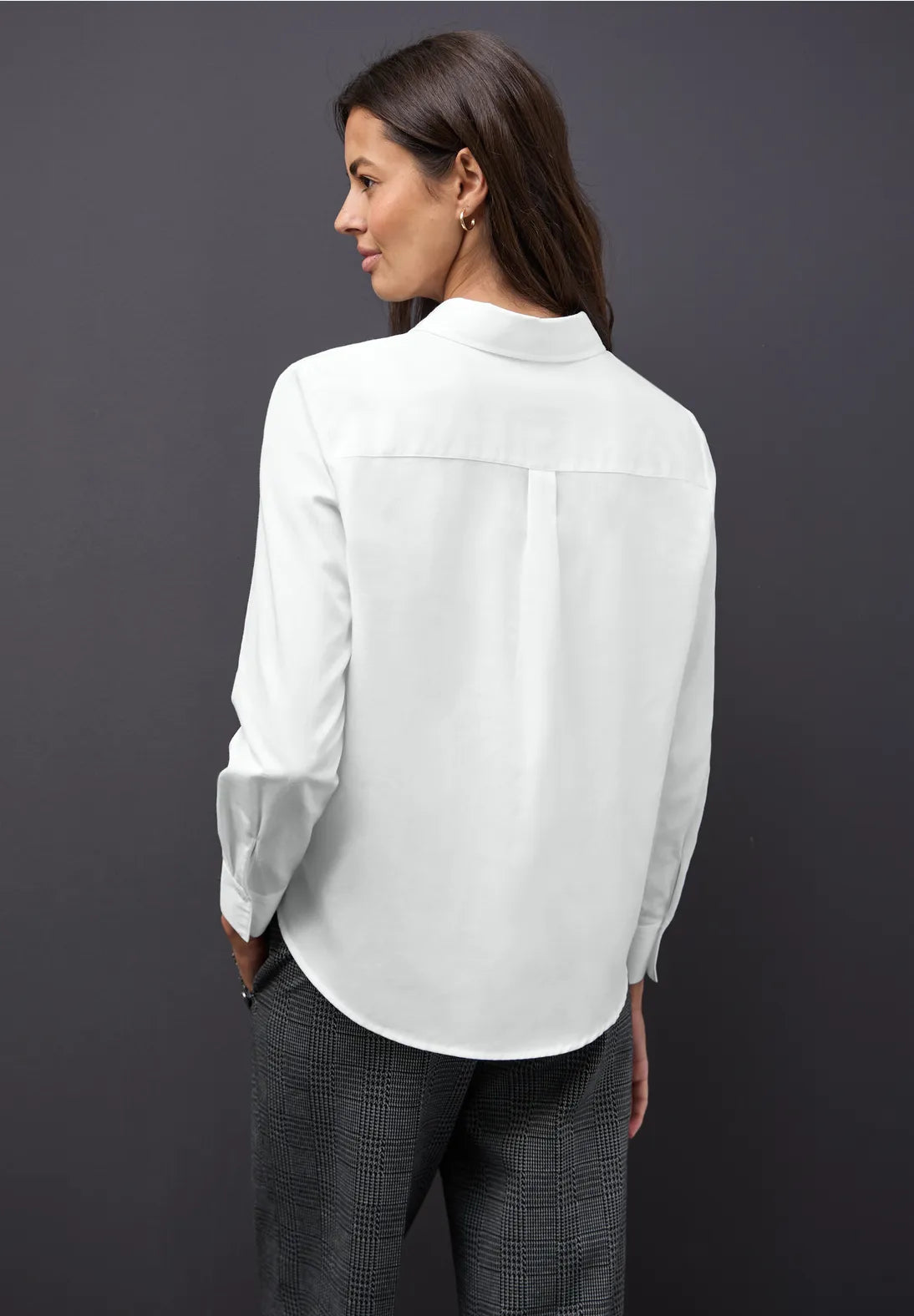 Street One 346162 Buttoned Cotton Shirtcollar Top
