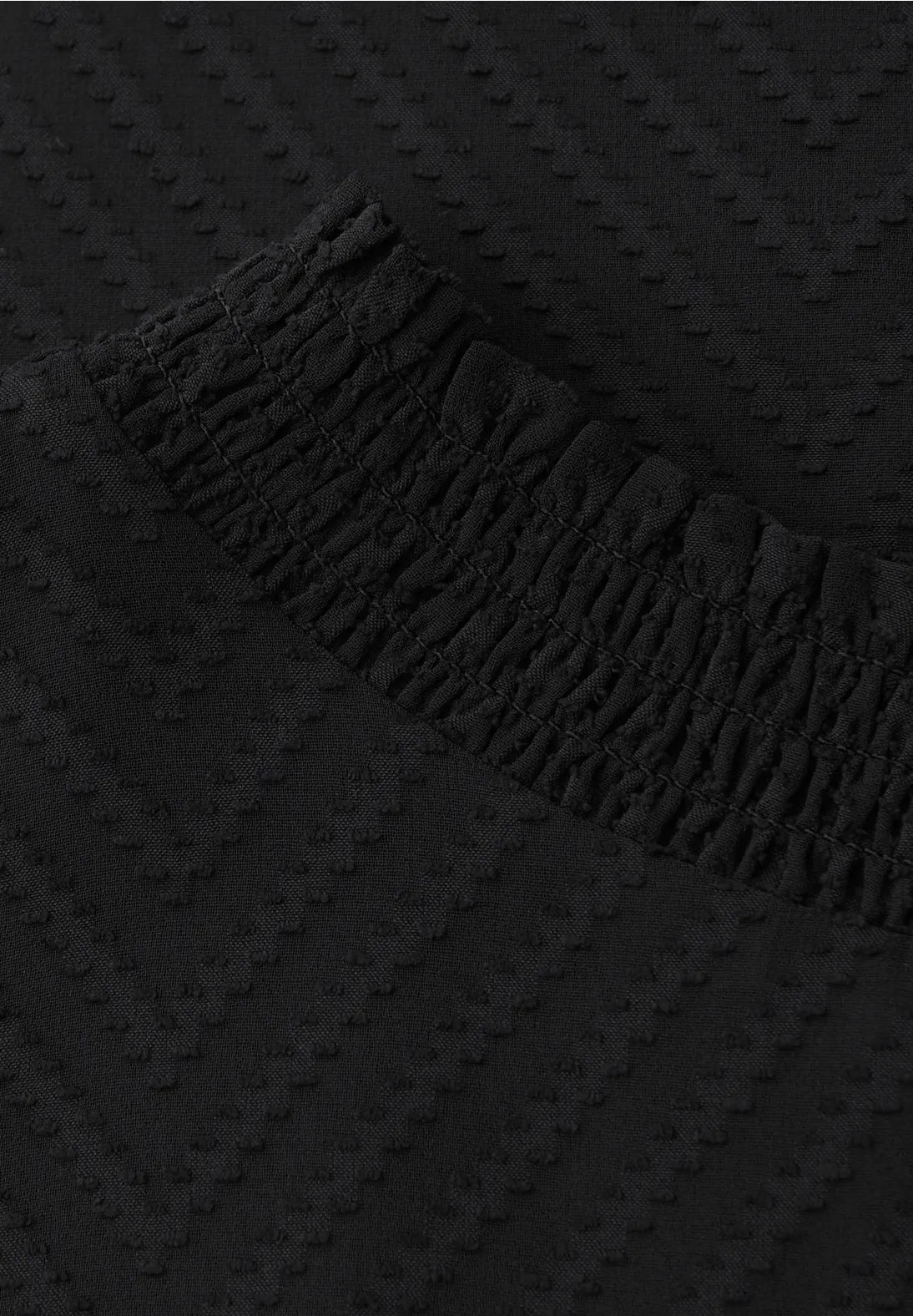 Street One 346169 Dobby Chiffon Blouse W Smok Detail