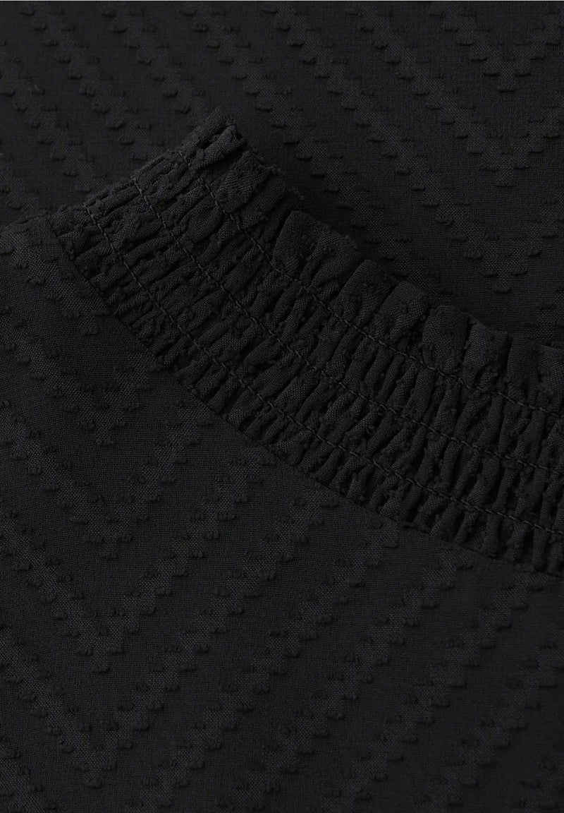 Street One 346169 Dobby Chiffon Blouse W Smok Detail