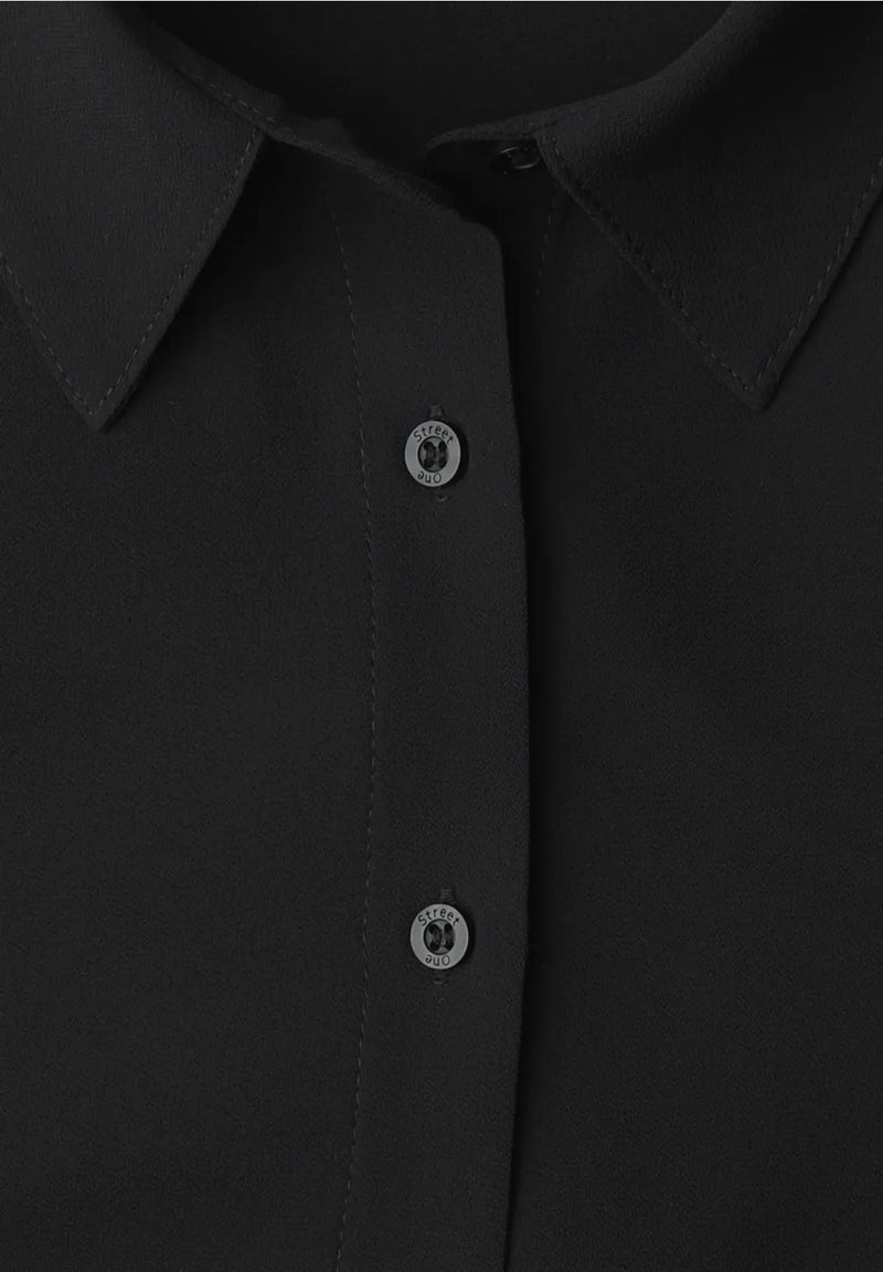 Street One 346171 Chiffon Buttoned Shirtcollar Top