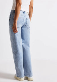 Street One 379536 Wide Leg hw bleached wash