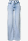 Street One 379536 Wide Leg hw bleached wash