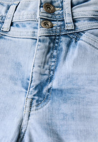 Street One 379536 Wide Leg hw bleached wash