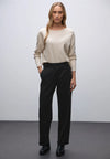 Street One 379658 Straight Leg Belt Button Pant