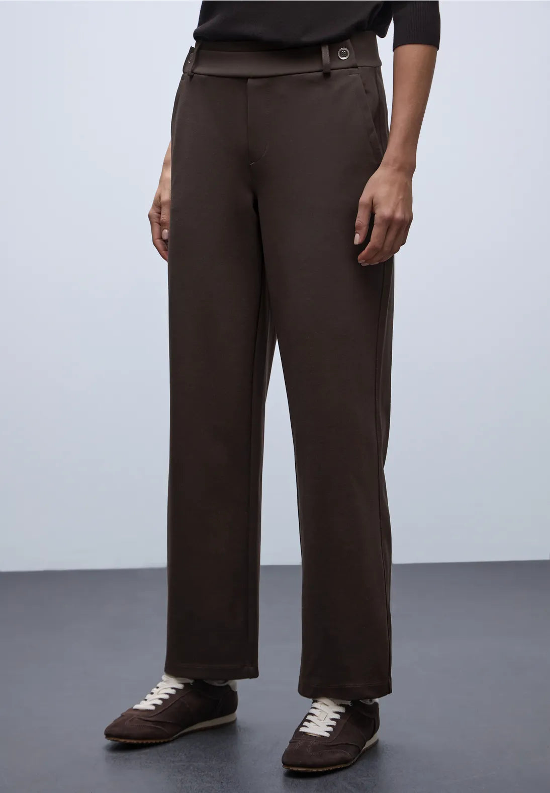 Street One 379658 Straight Leg Belt Button Pant