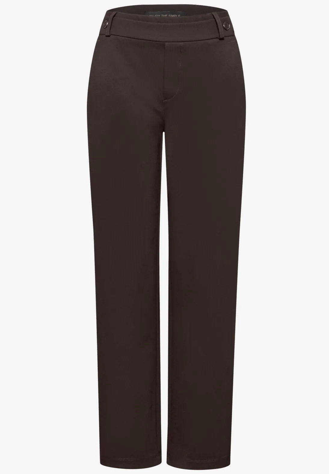 Street One 379658 Straight Leg Belt Button Pant