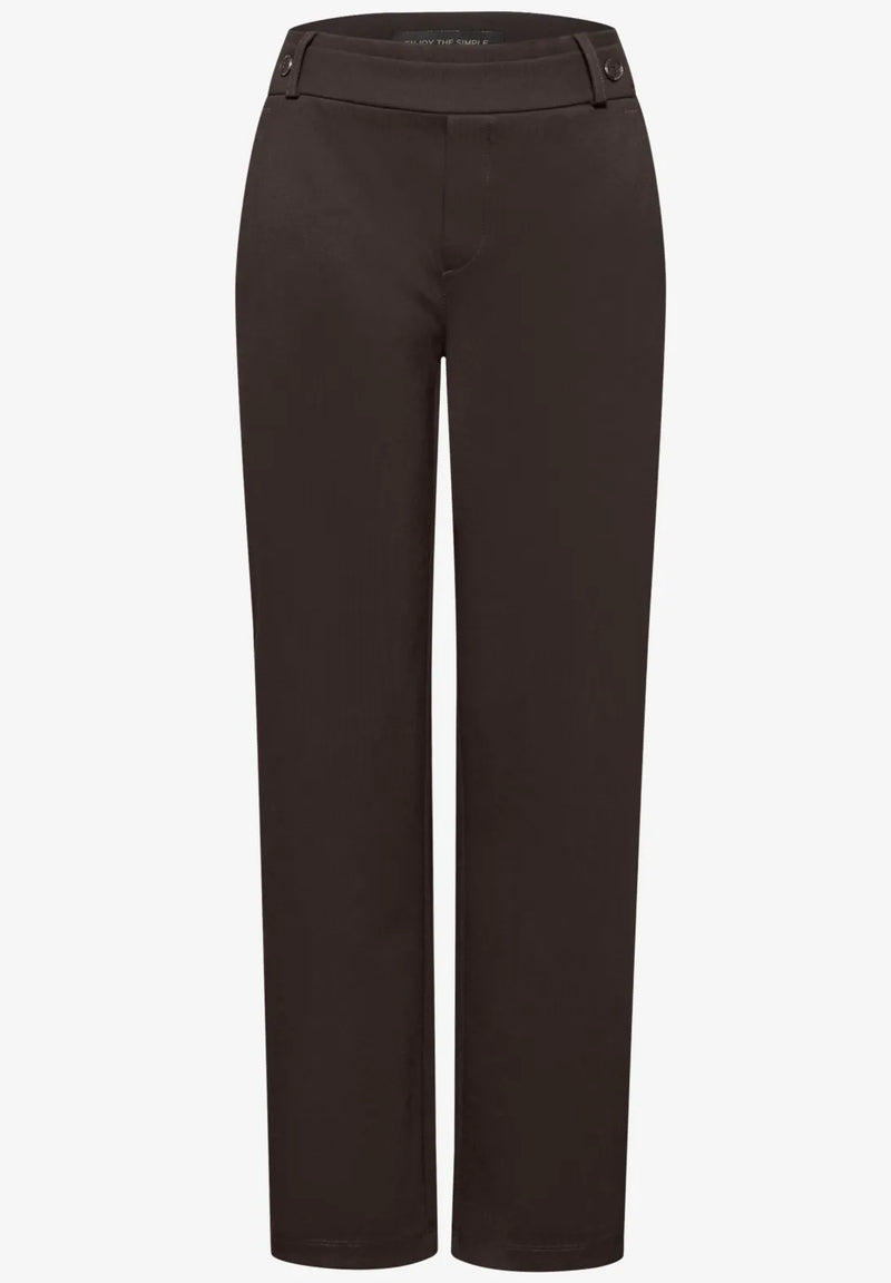 Street One 379658 Straight Leg Belt Button Pant