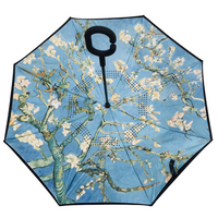 PP09 ALMOND BLOSSOM Classic Reverse Opening Umbrella