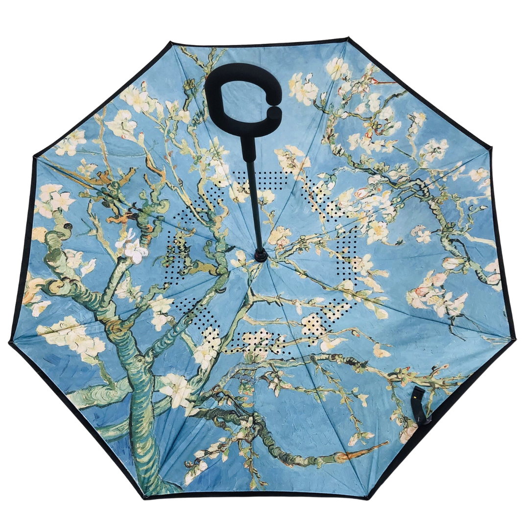 PP09 ALMOND BLOSSOM Classic Reverse Opening Umbrella