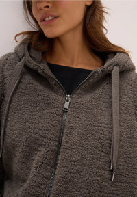 CECIL 101271 Long Teddy Coat with hood