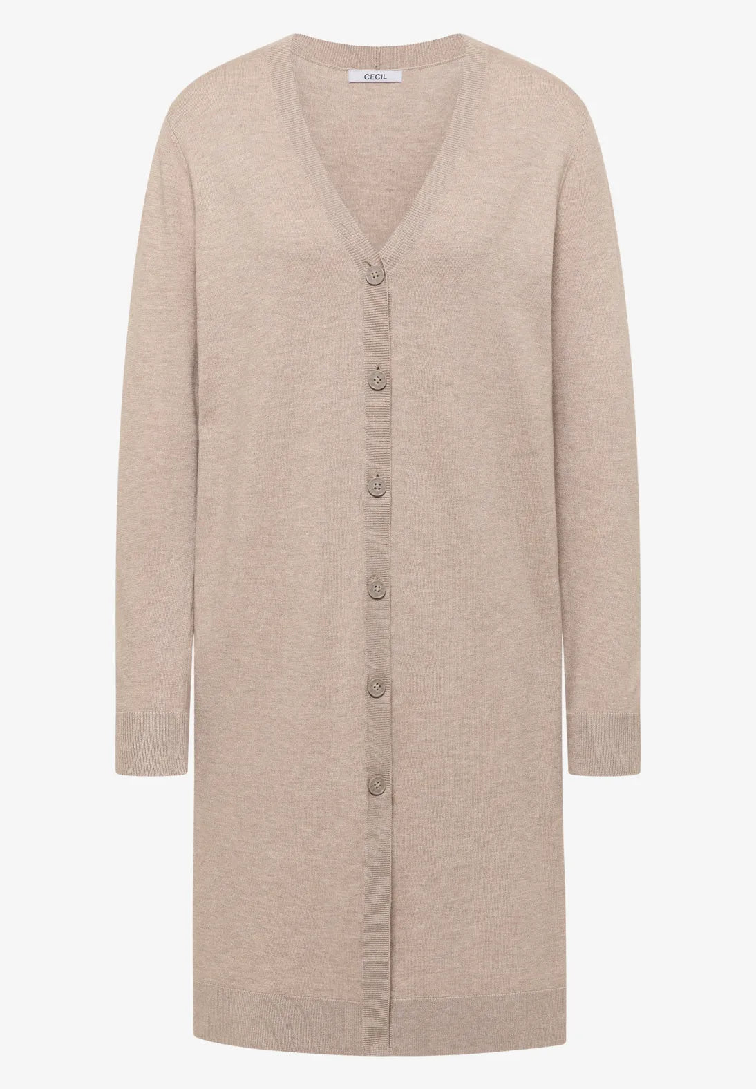 CECIL 254060 Longline Buttoned Cardigan