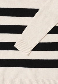 CECIL 303395 Gemütlicher Rollkragenpullover mit Streifen