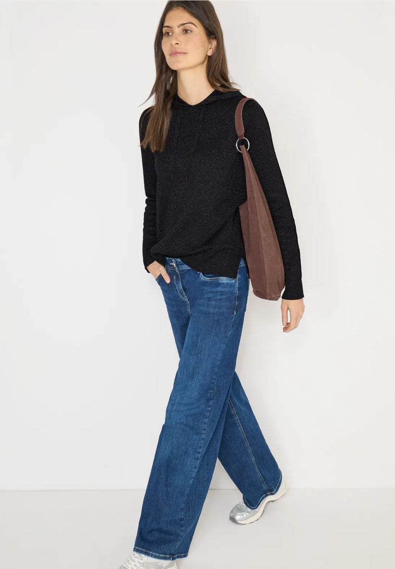 CECIL 303628 Jacquard Lurex Hoody