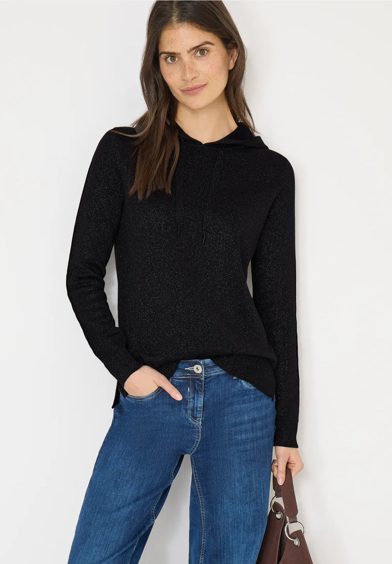 CECIL 303628 Jacquard Lurex Hoody