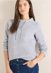 CECIL 303636 Sweatshirt With Funnel Neck