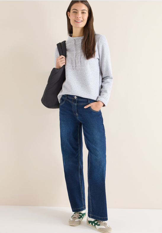 CECIL 303636 Sweatshirt With Funnel Neck