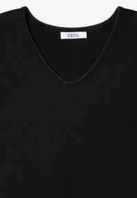 CECIL 303646 V-Neck Dolman Lurex Detail