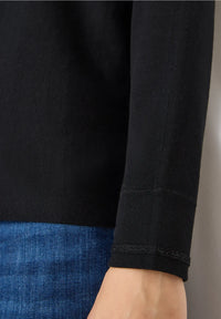 CECIL 303646 V-Neck Dolman Lurex Detail