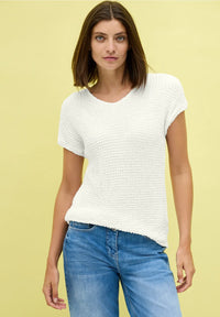 CECIL 323519 Crinkle Structure T-Shirt