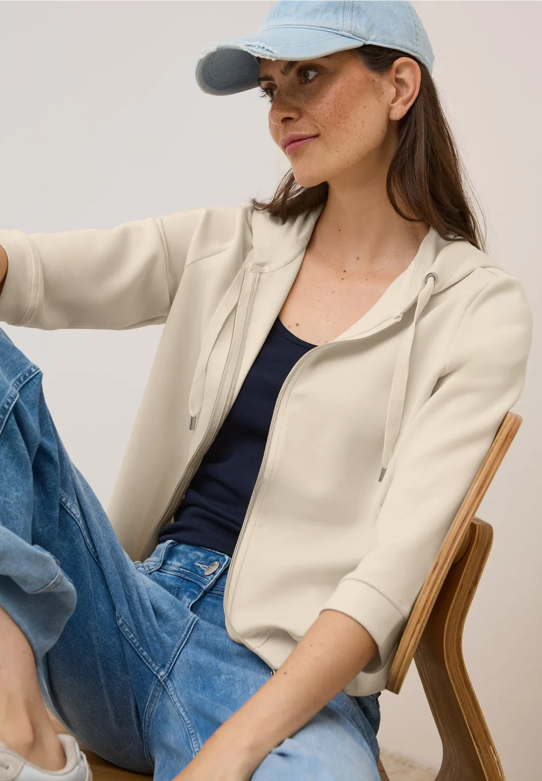 CECIL 323699 Soft Modal Hoody Jacket