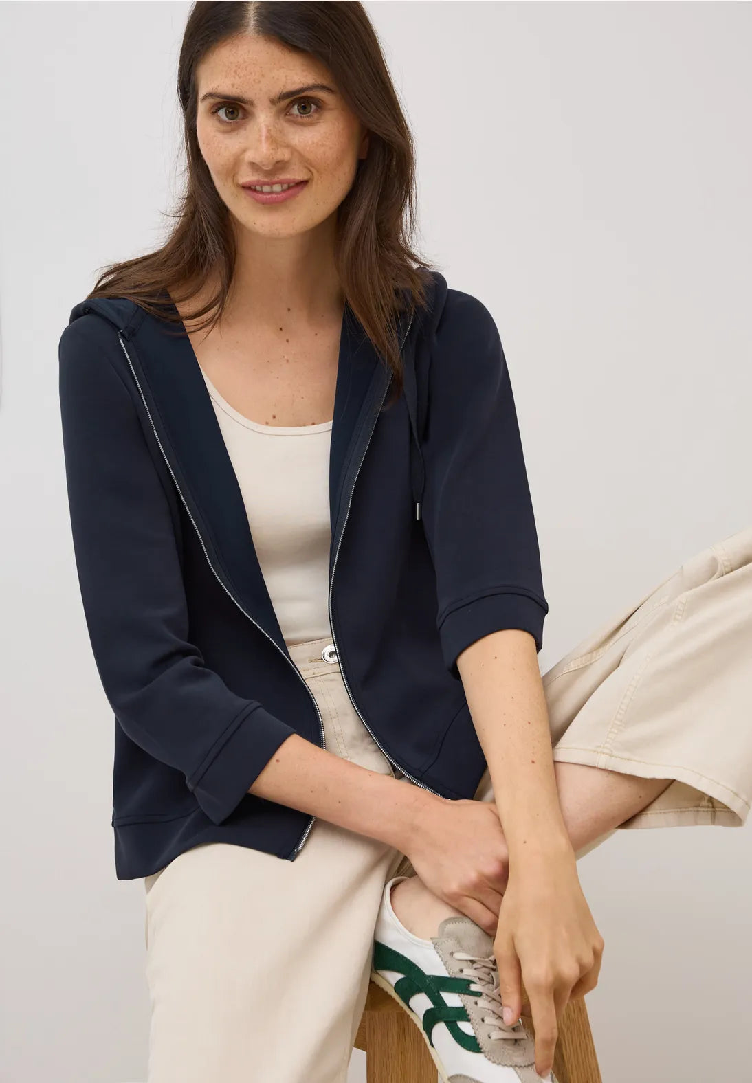 CECIL 323699 Soft Modal Hoody Jacket